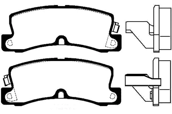 BP-9050 KAVO PARTS Комплект тормозных колодок, дисковый тормоз (фото 1)