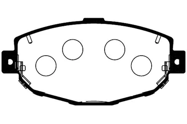 BP-9075 KAVO PARTS Комплект тормозных колодок, дисковый тормоз (фото 1)