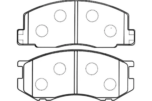 BP-9098 KAVO PARTS Комплект тормозных колодок, дисковый тормоз (фото 1)