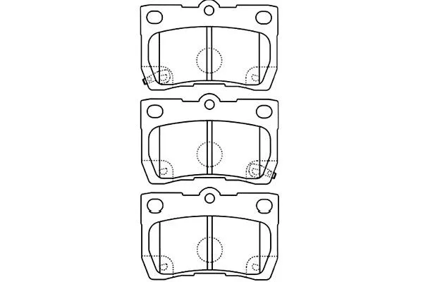 BP-9099 KAVO PARTS Комплект тормозных колодок, дисковый тормоз (фото 1)