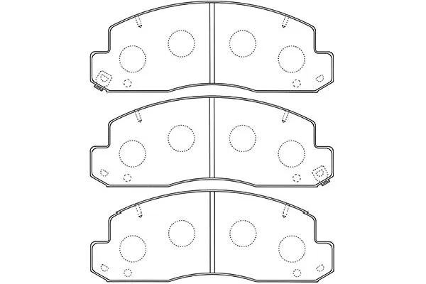 BP-9106 KAVO PARTS Комплект тормозных колодок, дисковый тормоз (фото 1)