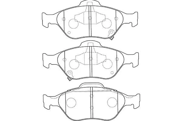 BP-9109 KAVO PARTS Комплект тормозных колодок, дисковый тормоз (фото 1)