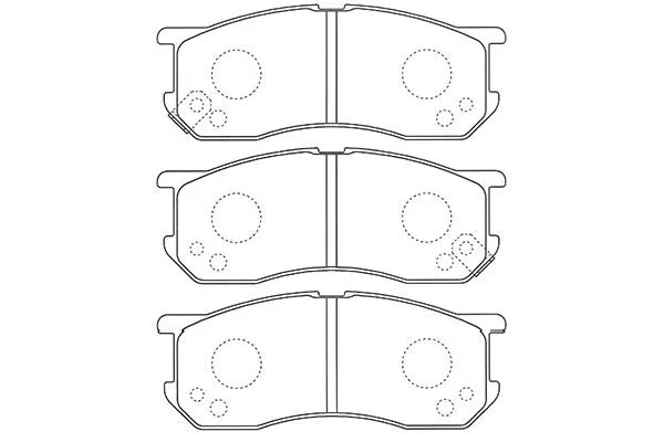 BP-9119 KAVO PARTS Комплект тормозных колодок, дисковый тормоз (фото 1)