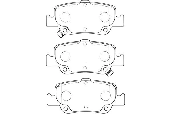 BP-9129 KAVO PARTS Комплект тормозных колодок, дисковый тормоз (фото 1)