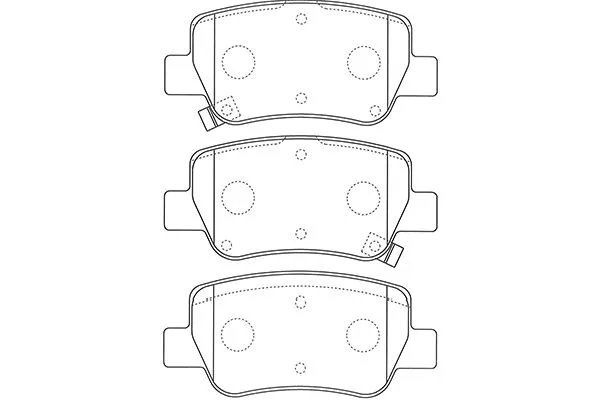 BP-9132 KAVO PARTS Комплект тормозных колодок, дисковый тормоз (фото 1)