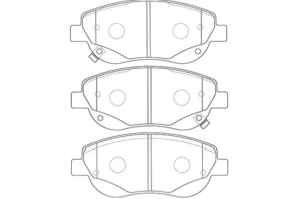 BP-9133 KAVO PARTS Комплект тормозных колодок, дисковый тормоз (фото 1)