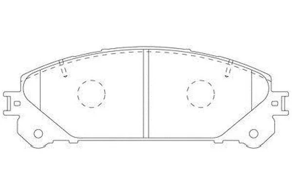 BP-9140 KAVO PARTS Комплект тормозных колодок, дисковый тормоз (фото 1)