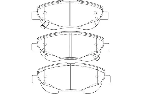 BP-9146 KAVO PARTS Комплект тормозных колодок, дисковый тормоз (фото 1)