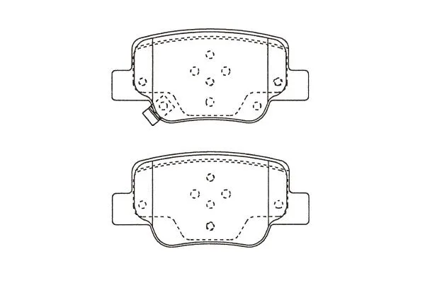 BP-9147 KAVO PARTS Комплект тормозных колодок, дисковый тормоз (фото 1)
