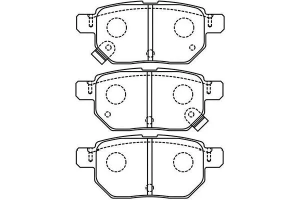 BP-9148 KAVO PARTS Комплект тормозных колодок, дисковый тормоз (фото 1)