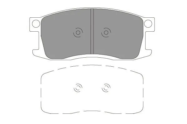 KBP-2054 KAVO PARTS Комплект тормозных колодок, дисковый тормоз (фото 1)