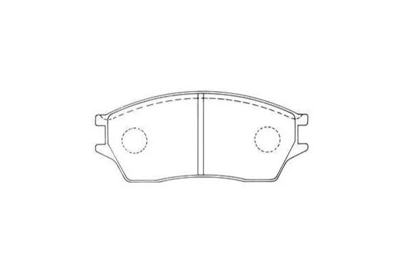 KBP-2060 KAVO PARTS Комплект тормозных колодок, дисковый тормоз (фото 1)