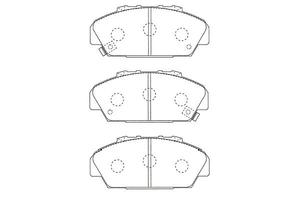 KBP-2063 KAVO PARTS Комплект тормозных колодок, дисковый тормоз (фото 1)