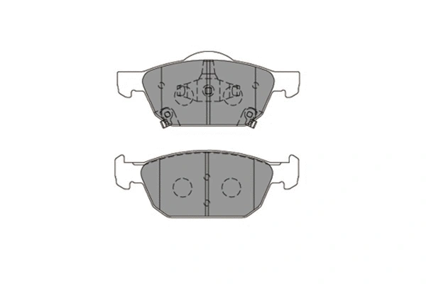 KBP-2067 KAVO PARTS Комплект тормозных колодок, дисковый тормоз (фото 1)