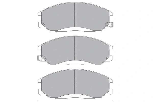 KBP-3019 KAVO PARTS Комплект тормозных колодок, дисковый тормоз (фото 1)