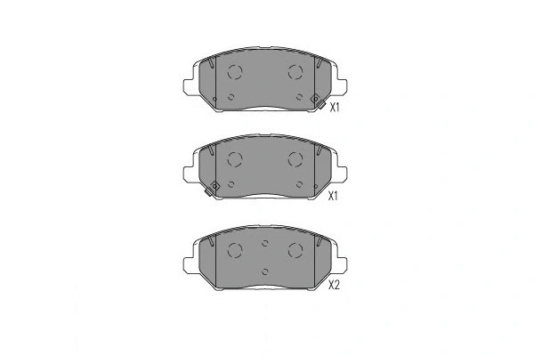KBP-3055 KAVO PARTS Комплект тормозных колодок, дисковый тормоз (фото 1)
