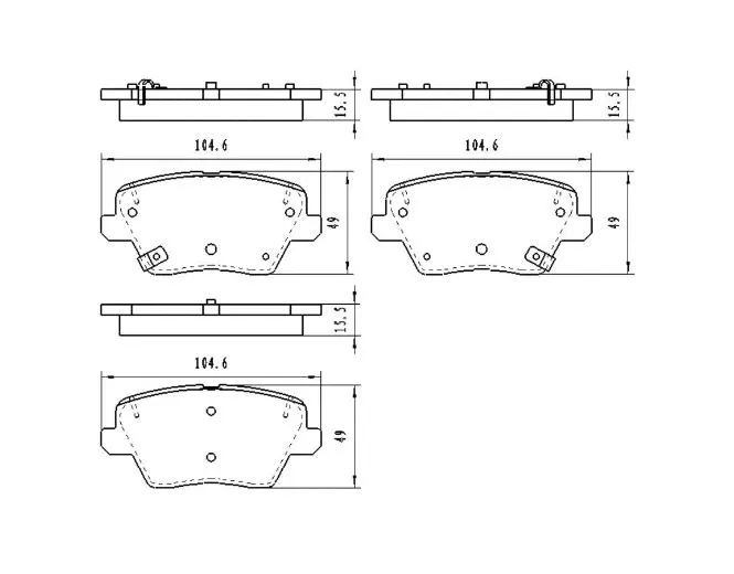 KBP-3058 KAVO PARTS Комплект тормозных колодок, дисковый тормоз (фото 1)