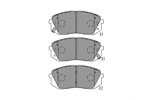 KBP-4031 KAVO PARTS Комплект тормозных колодок, дисковый тормоз (фото 1)