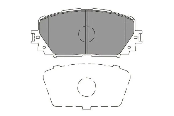 KBP-5001 KAVO PARTS Комплект тормозных колодок, дисковый тормоз (фото 1)