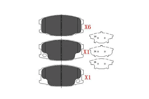 KBP-5535 KAVO PARTS Комплект тормозных колодок, дисковый тормоз (фото 1)