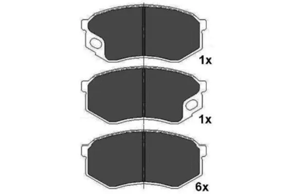 KBP-5544 KAVO PARTS Комплект тормозных колодок, дисковый тормоз (фото 1)