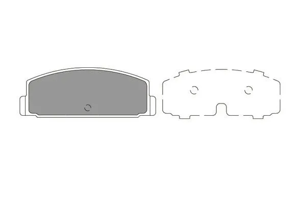 KBP-5545 KAVO PARTS Комплект тормозных колодок, дисковый тормоз (фото 1)