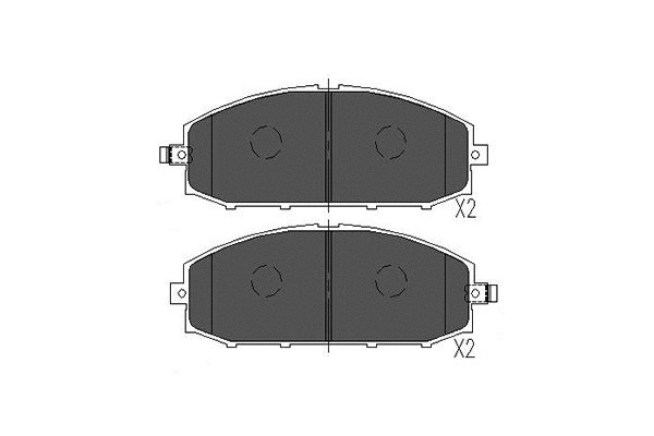 KBP-6540 KAVO PARTS Комплект тормозных колодок, дисковый тормоз (фото 1)