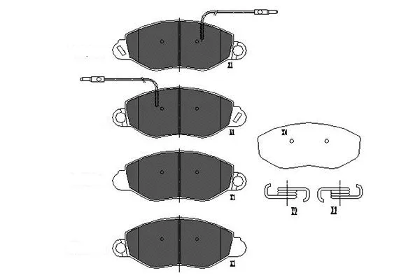 KBP-6586 KAVO PARTS Комплект тормозных колодок, дисковый тормоз (фото 1)