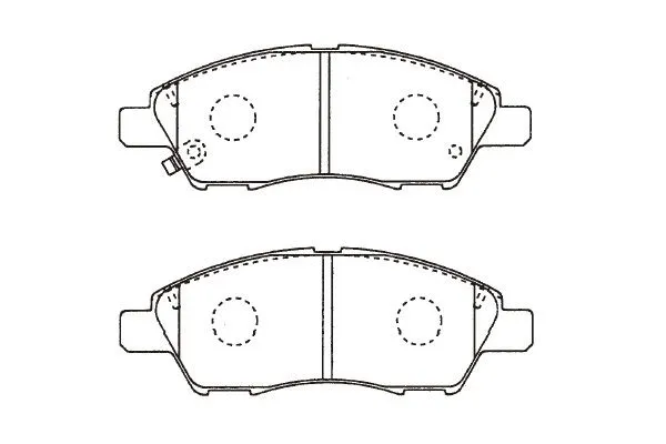 KBP-6613 KAVO PARTS Комплект тормозных колодок, дисковый тормоз (фото 1)