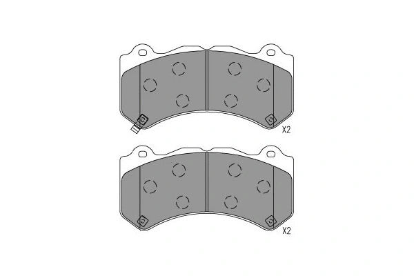 KBP-6627 KAVO PARTS Комплект тормозных колодок, дисковый тормоз (фото 1)