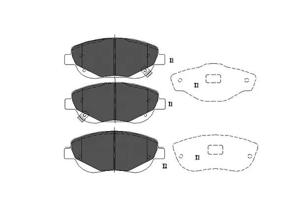 KBP-9108 KAVO PARTS Комплект тормозных колодок, дисковый тормоз (фото 1)