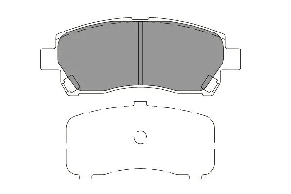 KBP-9128 KAVO PARTS Комплект тормозных колодок, дисковый тормоз (фото 1)