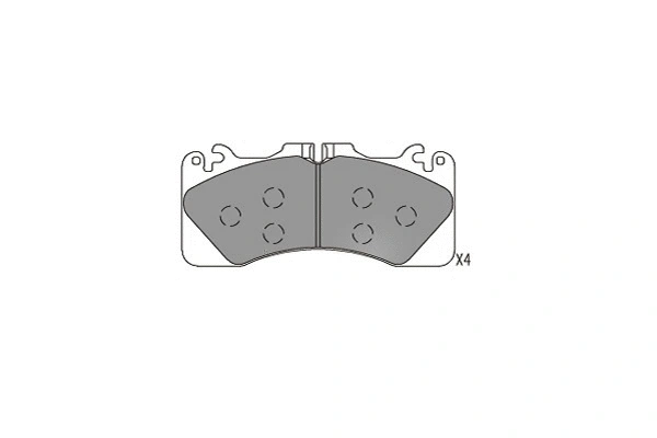 KBP-9156 KAVO PARTS Комплект тормозных колодок, дисковый тормоз (фото 1)