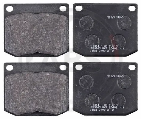 36029 A.B.S. Комплект тормозных колодок, дисковый тормоз (фото 1)
