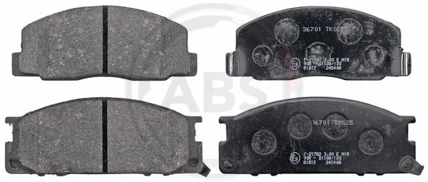 36701 A.B.S. Комплект тормозных колодок, дисковый тормоз (фото 1)