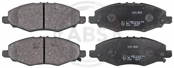 37672 A.B.S. Комплект тормозных колодок, дисковый тормоз (фото 1)