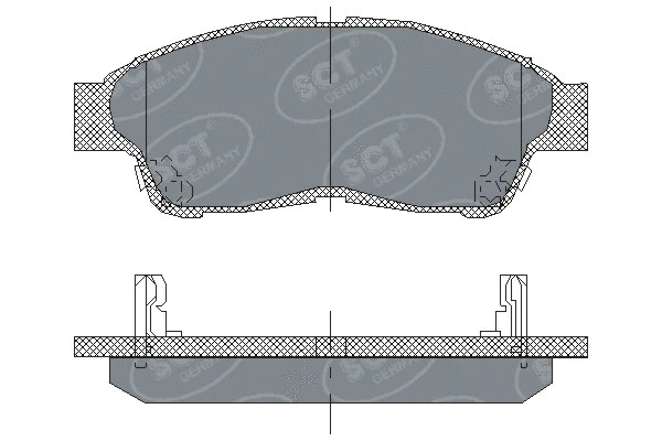 SP 134 PR SCT GERMANY Комплект тормозных колодок, дисковый тормоз (фото 1)