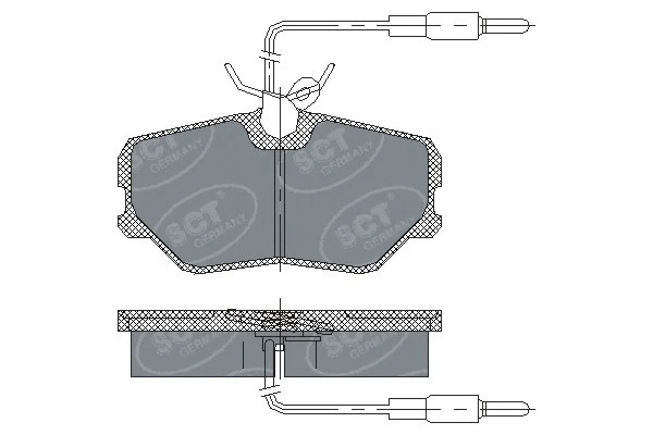 SP 221 PR SCT GERMANY Комплект тормозных колодок, дисковый тормоз (фото 1)