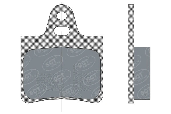SP 292 PR SCT GERMANY Комплект тормозных колодок, дисковый тормоз (фото 1)