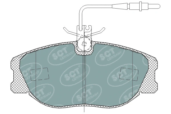 SP 317 PR SCT GERMANY Комплект тормозных колодок, дисковый тормоз (фото 1)