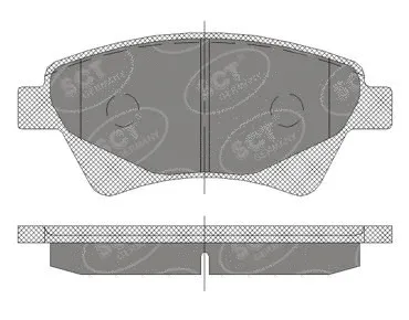 SP 408 PR SCT GERMANY Комплект тормозных колодок, дисковый тормоз (фото 1)