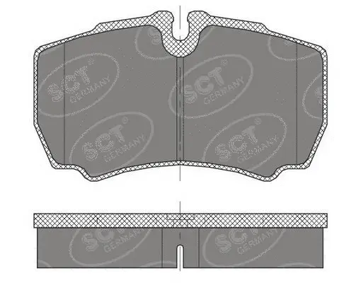 SP 452 PR SCT GERMANY Комплект тормозных колодок, дисковый тормоз (фото 1)