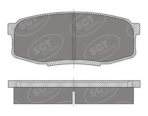 SP 480 PR SCT GERMANY Комплект тормозных колодок, дисковый тормоз (фото 1)