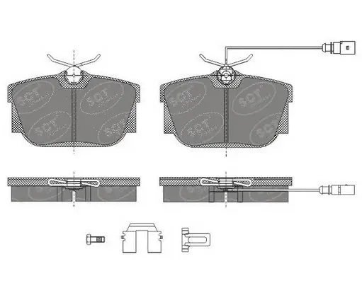 SP 484 PR SCT GERMANY Комплект тормозных колодок, дисковый тормоз (фото 1)