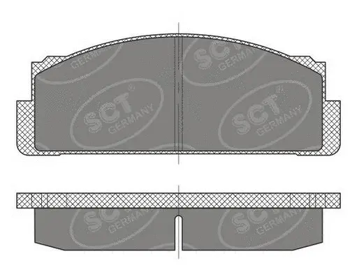 SP 486 PR SCT GERMANY Комплект тормозных колодок, дисковый тормоз (фото 1)