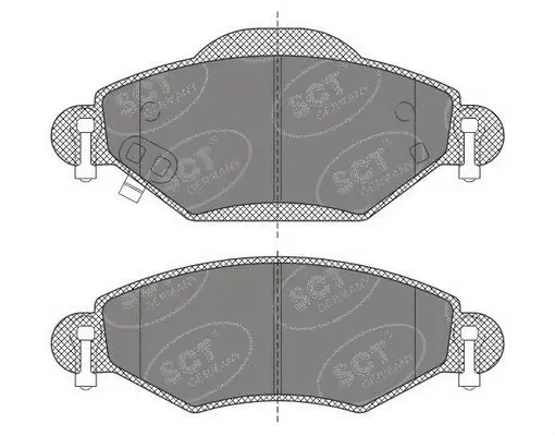 SP 499 PR SCT GERMANY Комплект тормозных колодок, дисковый тормоз (фото 1)