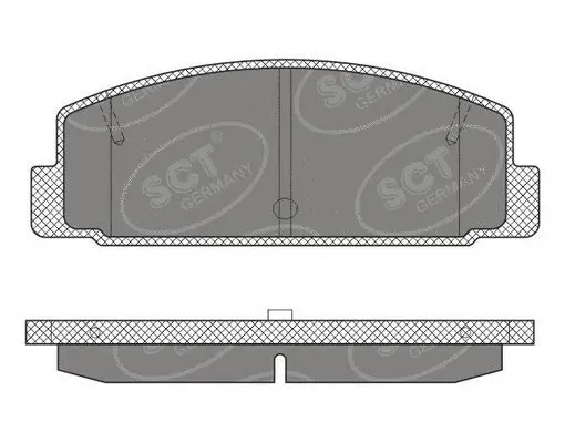 SP 611 PR SCT GERMANY Комплект тормозных колодок, дисковый тормоз (фото 1)