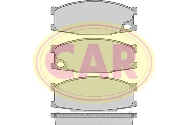 PNT298 CAR Комплект тормозных колодок, дисковый тормоз (фото 1)
