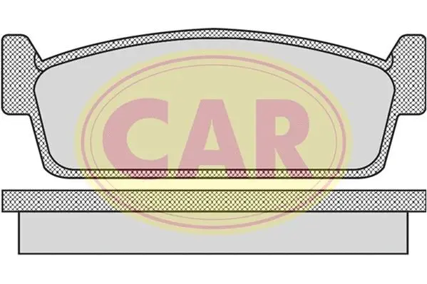 PNT529 CAR Комплект тормозных колодок, дисковый тормоз (фото 1)
