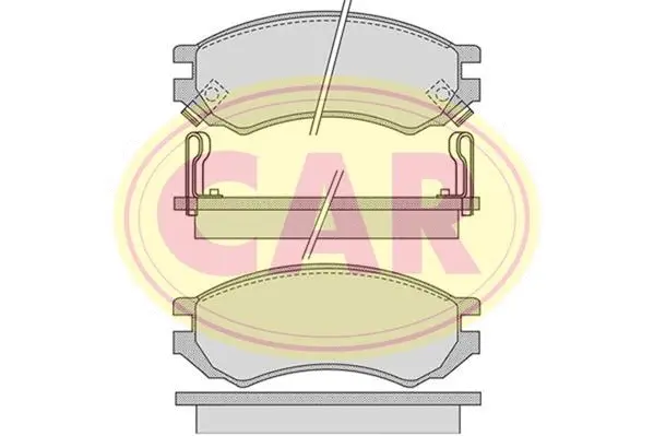 PNT8001 CAR Комплект тормозных колодок, дисковый тормоз (фото 1)